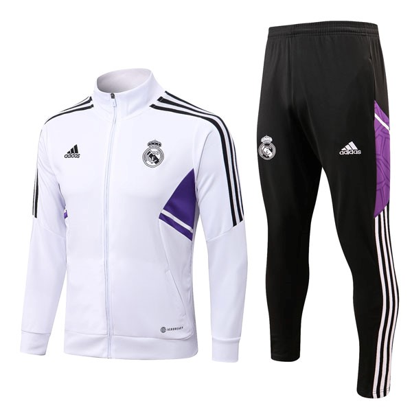 Trainingsanzug Real Madrid 2023 Weiß Schwarz